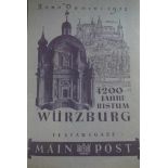 Festausgabe Main Post 1952, 1200 Jahre Bistum Würzburg, min. Einrisse, 63 Seiten, gute Erhaltung