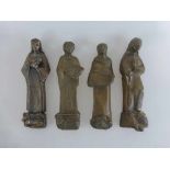 Fell, Hans (*1932 Berlin), Bronzefiguren "4 Evangelisten", Bronzeskulpturen von Mattähus, Lukas,