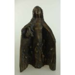 Fell, Hans (*1932 Berlin), Bronzefigur "Schutzmantelmadonna", sign. u. dat. (19)82, stehende