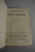 Großherzogliches Frankfurtisches Regierungsblatt, I. Band, Frankfurt 1810 bei Wilh. Eichenberg,