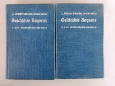 Dr. Schreiber, Wilhelm - Geschichte Bayerns, 2 Bände, Herdersche Buchhandlung, Freiburg 1889/1891,
