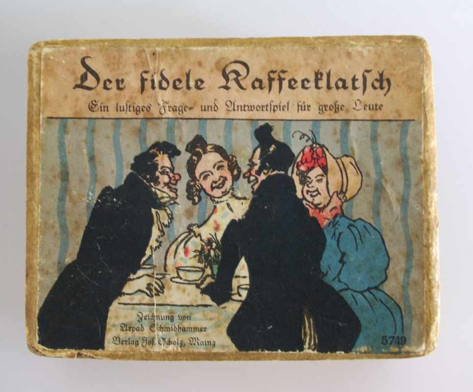 Kartenspiel - Der fidele Kaffeeklatsch, Scholz Verlag Mainz, Spielspuren, wohl komplett