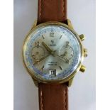 HAU - Chronograph, Yema, Schweiz um 1970, Datumsanzeige, Stunde, Minute, Sekunde, Gehäusedurchmesser