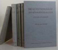 10 Bände "Die Kunstdenkmäler des Königreich Bayern - Unterfranken", Verlag Oldenburg / München, um