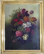 Gemälde - Blumenstillleben, Öl/Lw., re.u. undeutl. sign. J. Fahener (?), um 1930, 50cm x 40cm o.R.