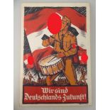 Propaganda Postkarte, sog. 3.Reich, Organisationen, HJ Hitlerjugend - Wir sind Deutschlands Zukunft,