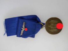 Medaille - Für Treue Dienste in der Wehrmacht, 12 Jahre, am Band, sog. 3.Reich