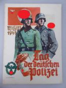 Propaganda Postkarte, sog. 3.Reich, Organisationen, SS, Tag der Deutschen Polizei, 1941, ungelaufen
