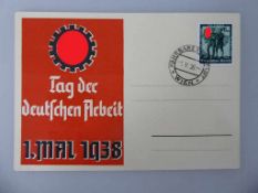 Propaganda Postkarte, sog. 3.Reich, Tag der deutschen Arbeit, 1938