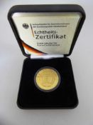 Deutschland - 100 Euro Goldmünze 2002, Übergang zur Währungsunion, 15,55g., 999 Feingold, im