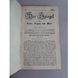 Der Spiegel - Zeitschrift für Kunst, Eleganz und Mode, 1835, 8. Jahrgang, 416 Seiten, Pappeinband