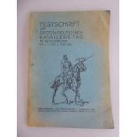 Seltene Festschrift zum Ersten Deutschen Kavallerie-Tag in Würzburg 1929, 67 Seiten