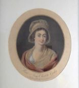 Alix, Pierre-Michel (1762 - 1817 Paris), Bildnis der Anne-Marie Charlotte Corday, farbiger Stich