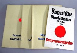 4 Programmhefte Bayerisches Staatstheater München, Spielzeit 1936/38/39/40, gute Erhaltung!