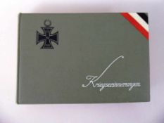 Postkartenalbum "Kriegserinnerungen 1914", Album mit 51 Fotopostkarten, darunter seltene