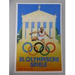 Propaganda Postkarte, sog. 3.Reich, Olympiade Berlin 1936, ungelaufen, SST