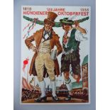 Propaganda Postkarte, sog. 3.Reich, 125 Jahre Münchner Oktoberfest 1935, ungelaufen