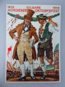 Propaganda Postkarte, sog. 3.Reich, 125 Jahre Münchner Oktoberfest 1935, ungelaufen