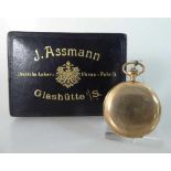 Julius Assmann Glashütte / Sachsen, Taschenuhr Herren - Savonette, Gehäuse, Zifferblatt und Werk