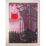 Propaganda Postkarte, sog. 3.Reich, Die deutsche Wehrmacht, Panzer, sign. Gottfried Klein,