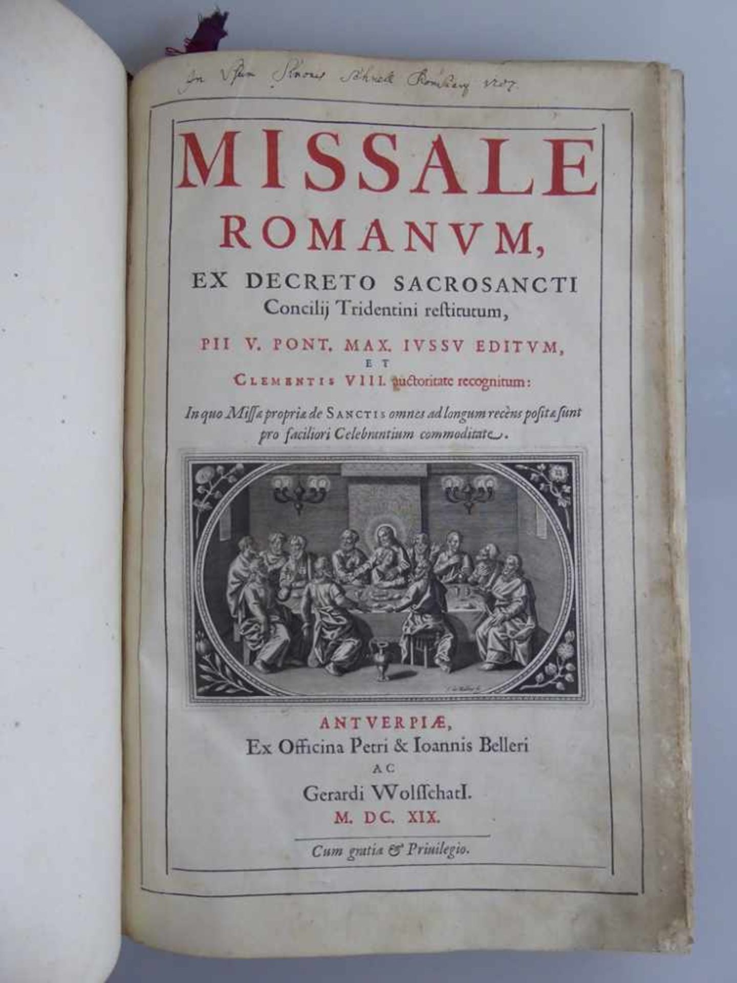 Religion - Missale Romanum - Ex decreto Sacrosancti Concilij Tridentini restitutum, Antwerpen