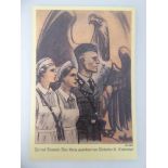 Propaganda Postkarte, sog. 3.Reich, Deutsches Rotes Kreuz, Nachdruck, ungelaufen