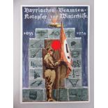 Propaganda Postkarte, sog. 3.Reich, WHW, Bayrisches Beamten-Notopfer zur Winterhilfe 1933/34,