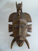 Maske der Senufo - Elfenbeinküste/Mali/Burkina Faso, Stamm der Senufo, Holz geschnitzt, das