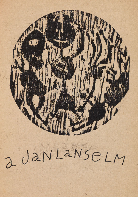 Jean Dubuffet Ler dla canpane. Paris, L'Art Brut, Noël 1948. Erste Ausgabe, eines der ersten