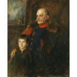 Franz von Lenbach 1836 Schrobenhausen - 1904 München General von Hartmann und Sohn Hermann. Ca.