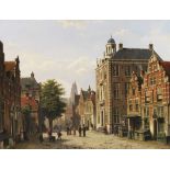 Willem Koekkoek 1839 Amsterdam - 1895 London o. Nieuwer-Amstel Holländische Stadtansicht im