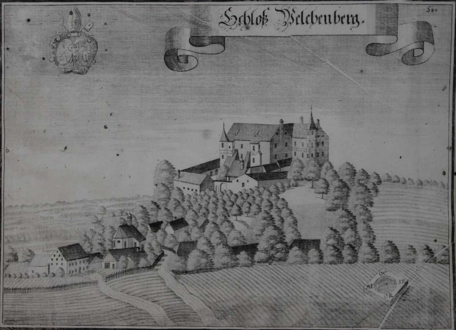 Wening, Michael 1645 Nürnberg - 1718 München "Schloß Welchenberg bei Straubing - Bogen",