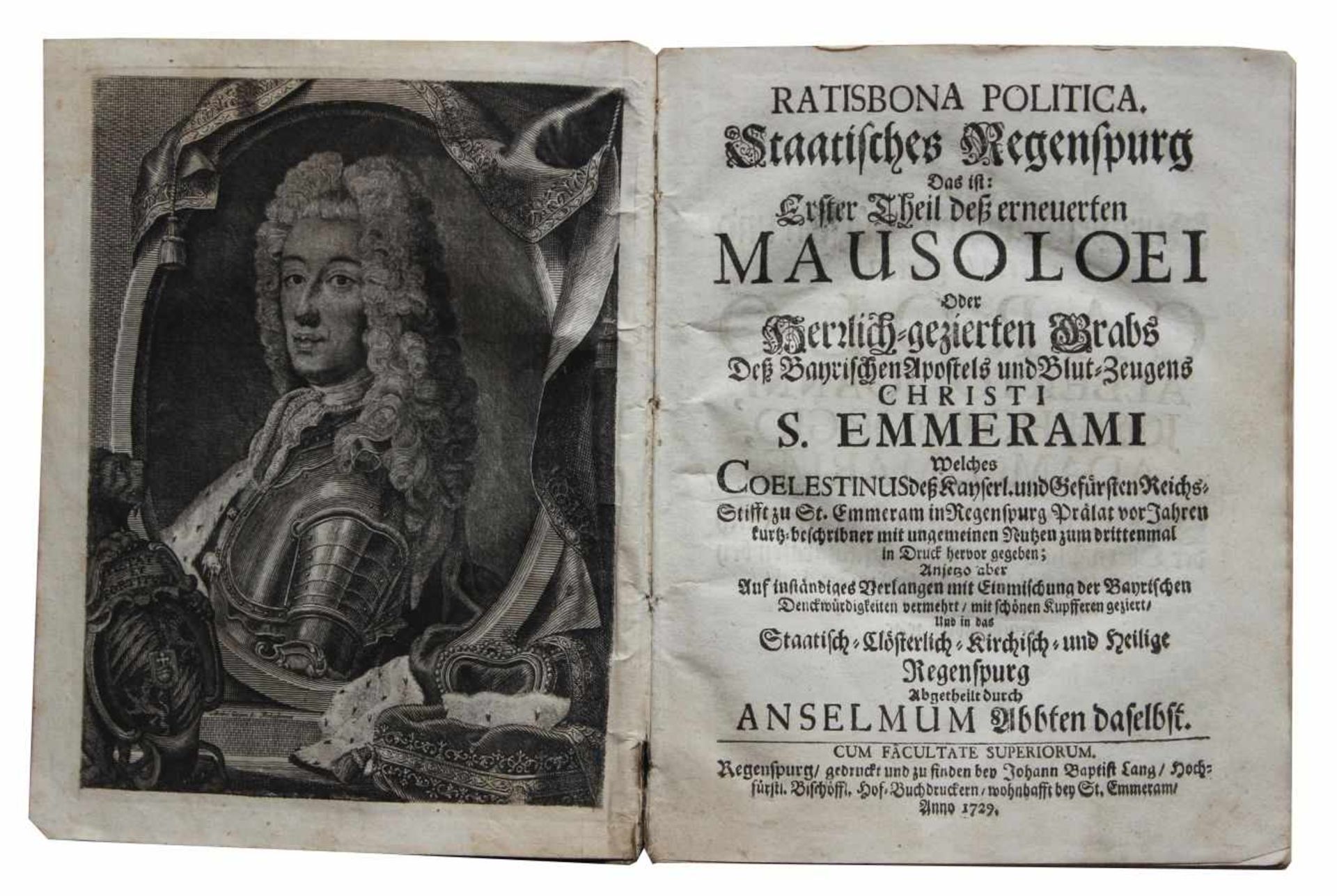 Regensburger Buch aus dem 18.Jahrhundert "Ratisbona Politica, Staatisches Regenspurg, Das ist: