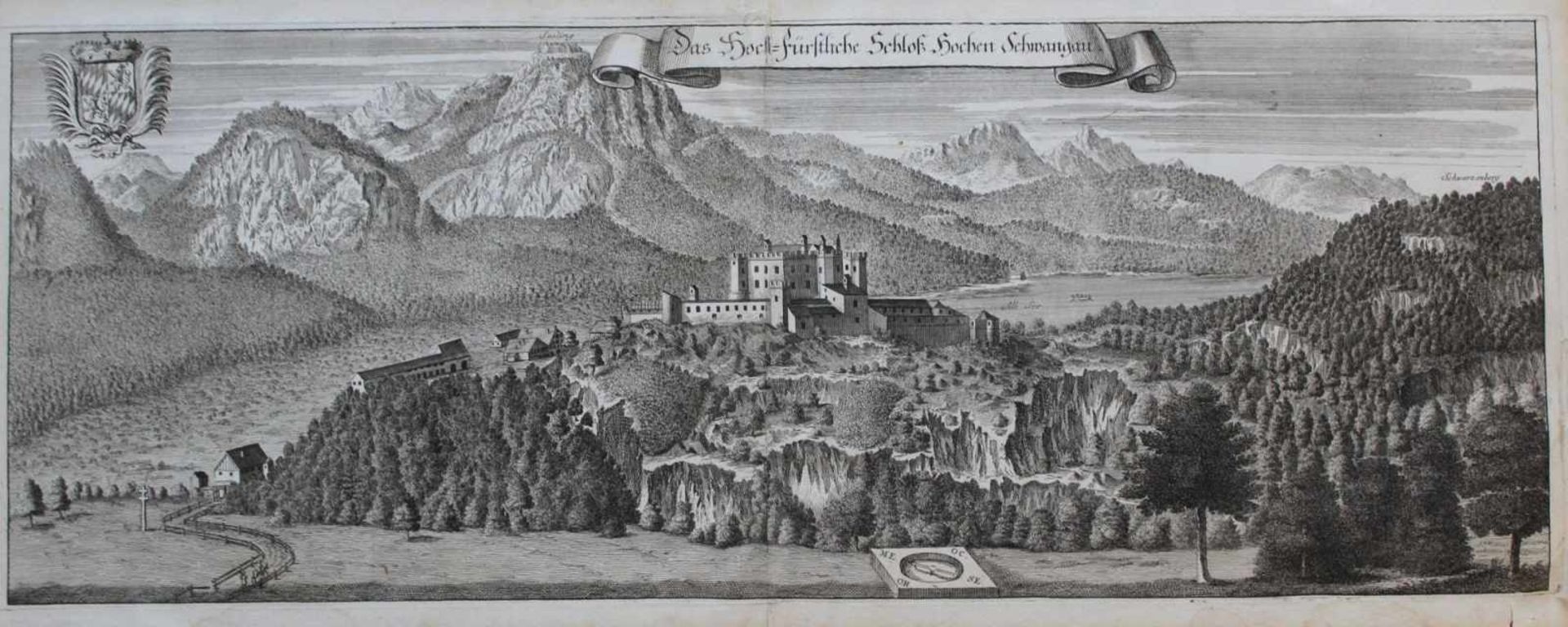 Kupferstich - Michael Wening (1645 Nürnberg - 1718 München) "Das hoch-fürstliche Schloß