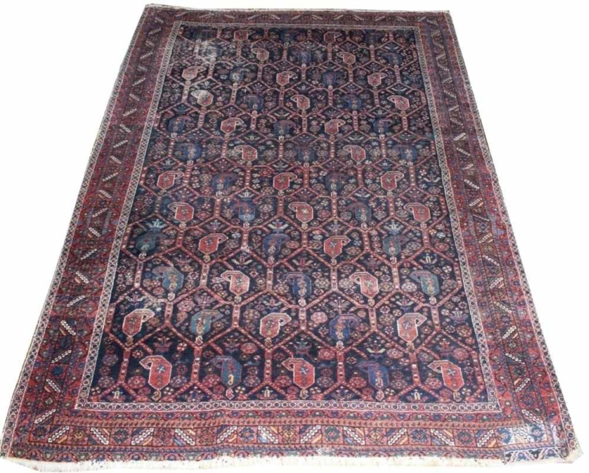 Orientteppich - Kasak Rußland Altersspuren, Maße ca. 208x147 cm