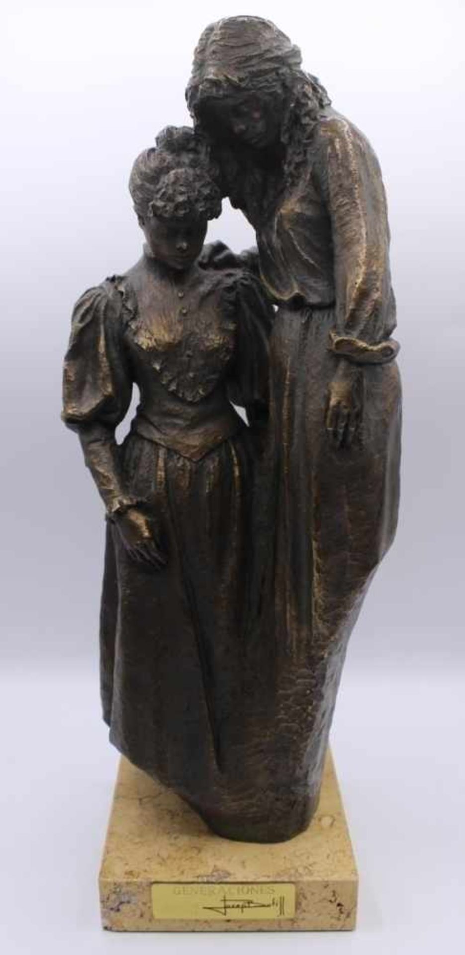 Skulptur - Josep Bofill (1942 Barcelona) "Zwei junge Damen", rückseitig signiert und num. 321/