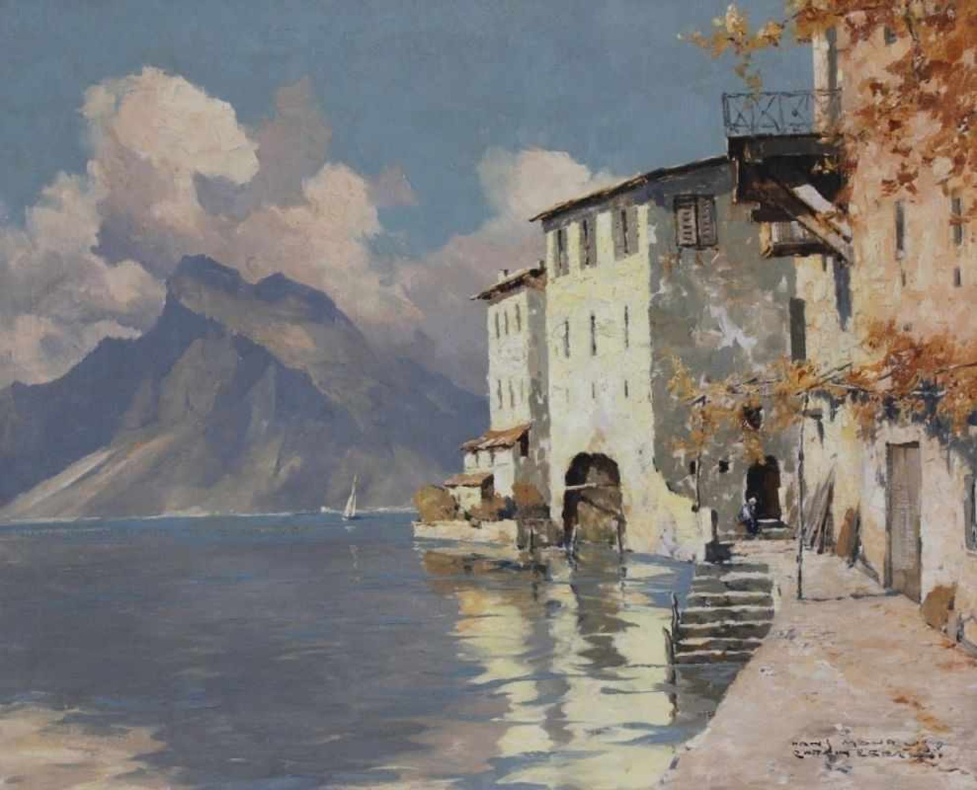 Gemälde - Hanns MAURUS (1901 München -1942 Rußland) "Gandria (Lugano / Schweiz)", r.u. signiert