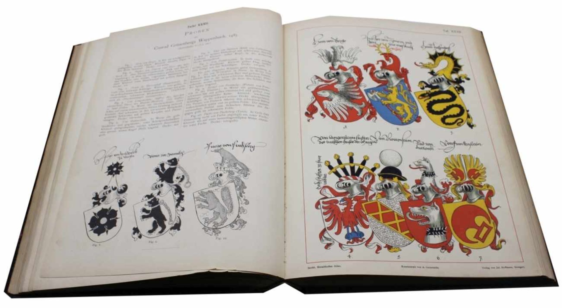 Buch - Hugo Gerard Ströhl (1851 Wels - 1919 Mödling) "Heraldischer Atlas", Stuttgart 1899, Verlag