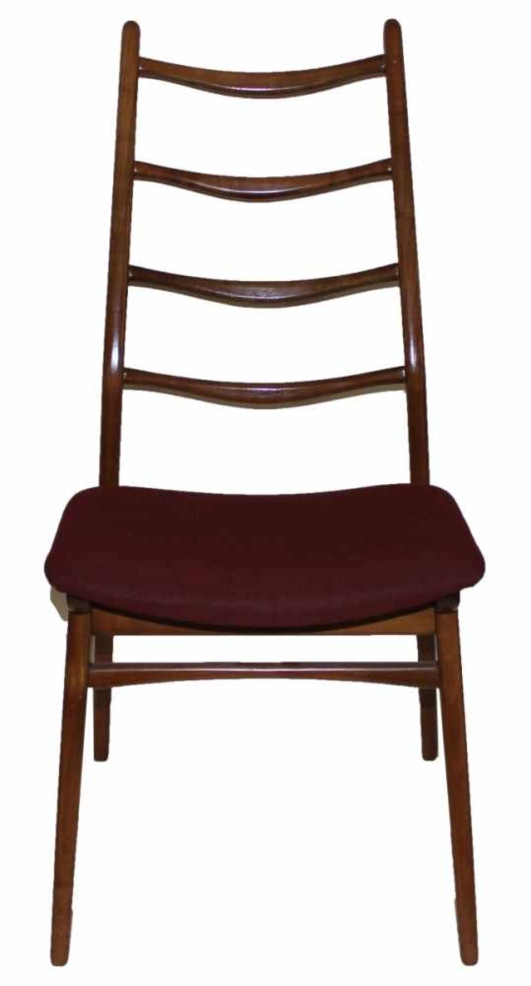 Satz von 6 Stühlen - deutsch um 1960/70 Habeo Modell, hohe Rückenlehne mit vier Quersprossen,