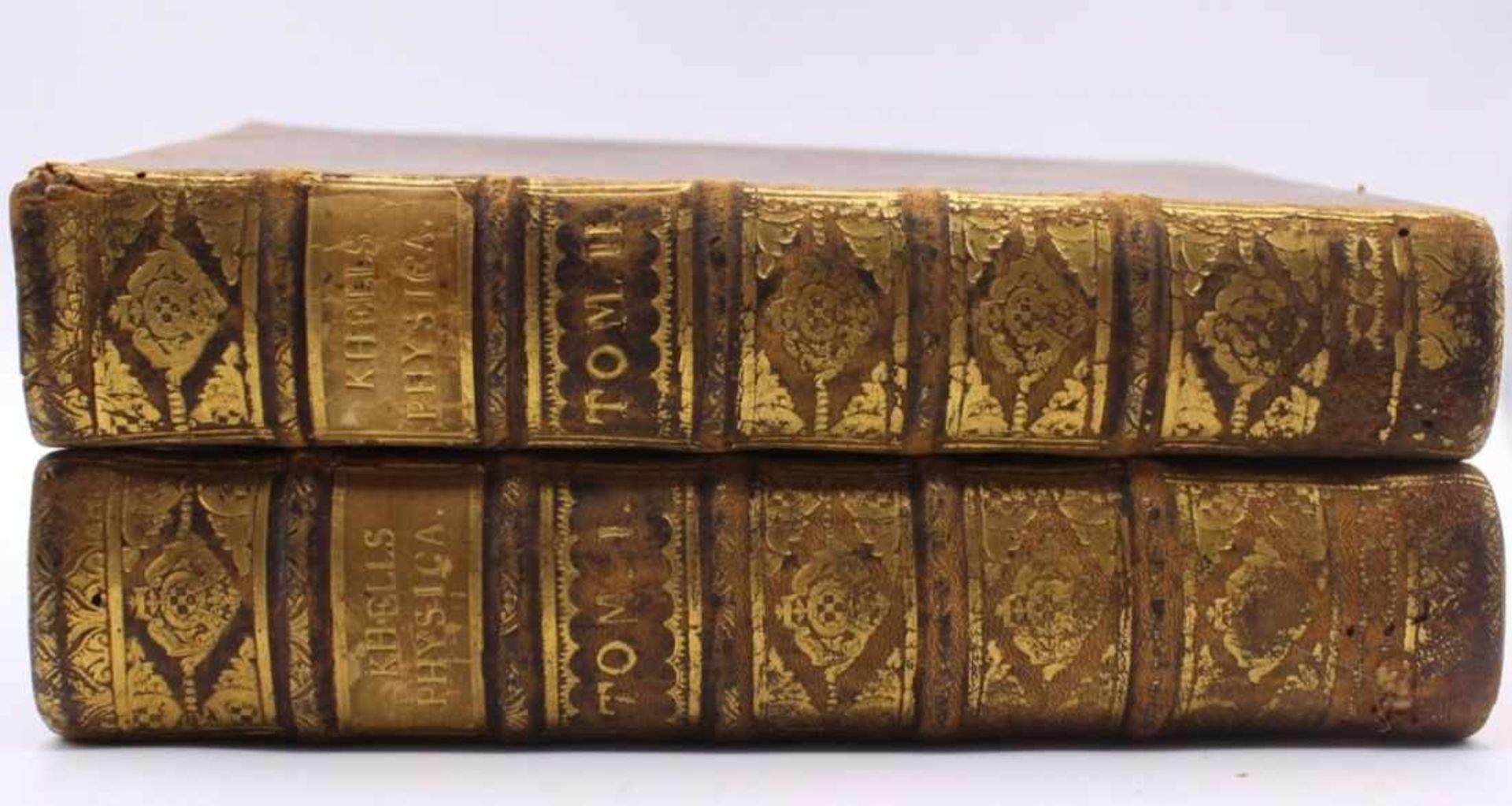Paar Bücher Josef Khell von Khellburg (Linz 1714 - 1772 Wien) "Physica Ex Recentiorum