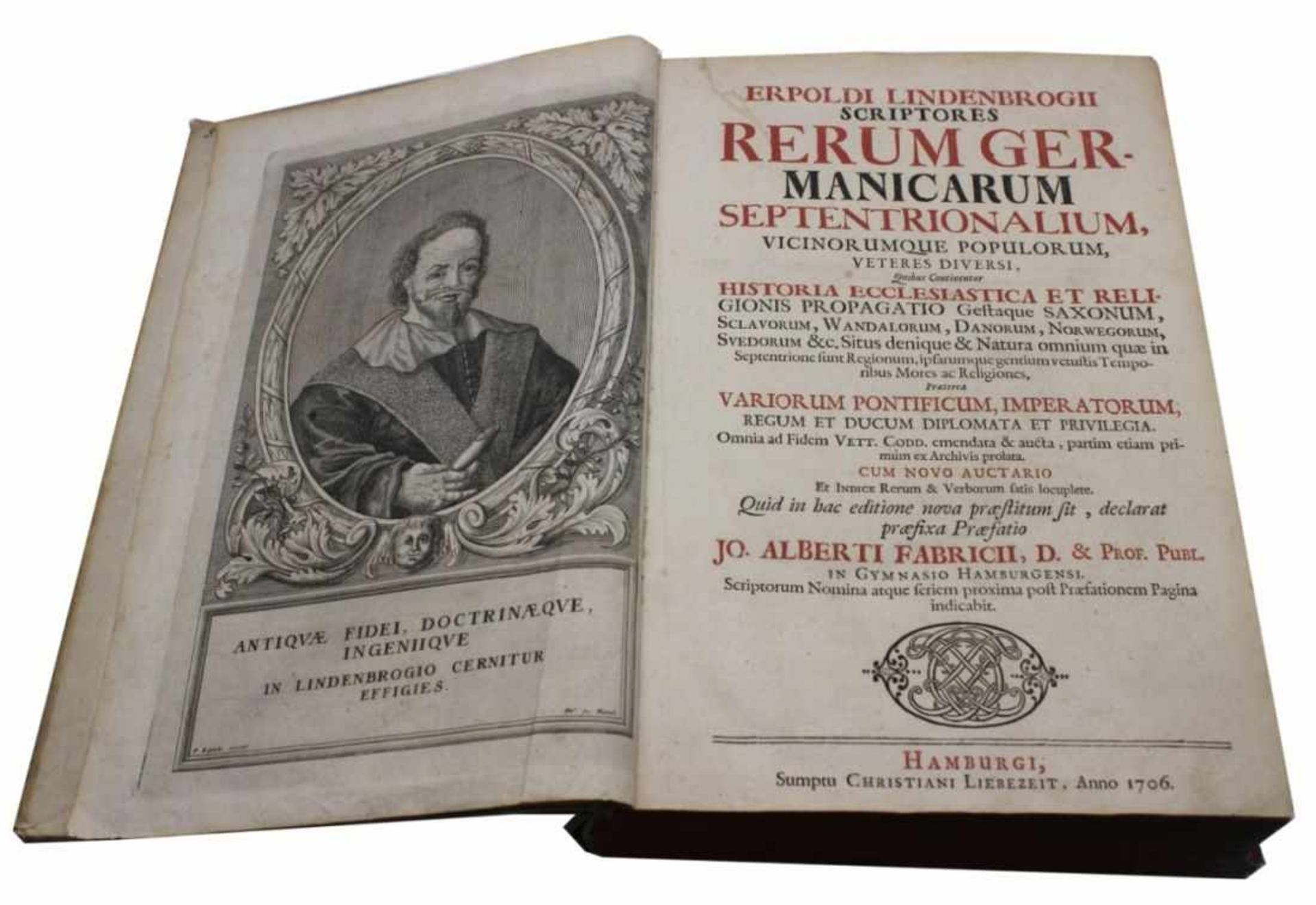 Buch - Erpold Lindenbrog (1540 Bremen - 1616 Hamburg) "Erpoldi Lindenbrogii scriptores rerum