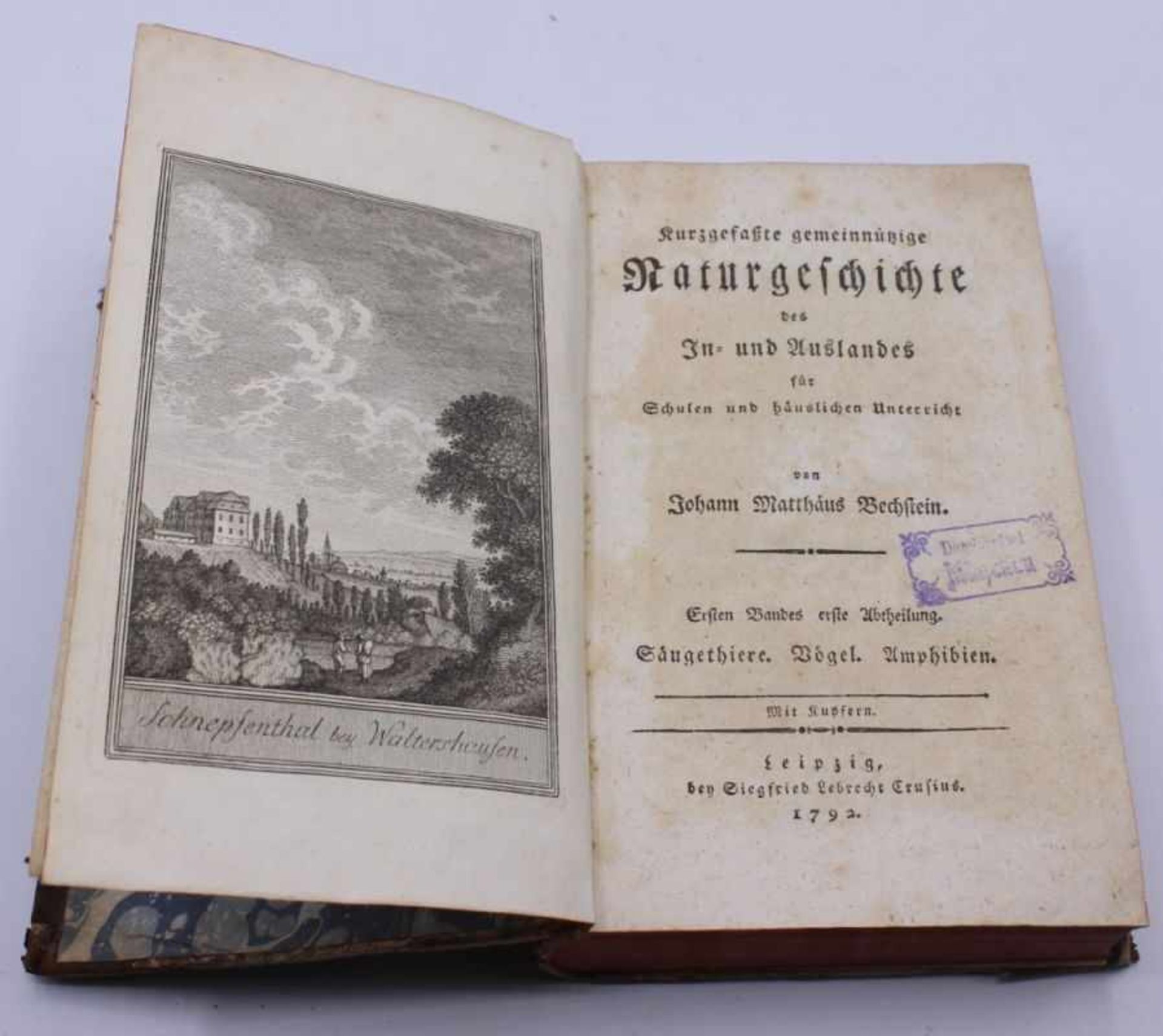 Buch - Johann Matthäus Bechstein (1757 Waltershausen - 1822 Dreißigacker bei Meiningen) "Kurzgefaßte