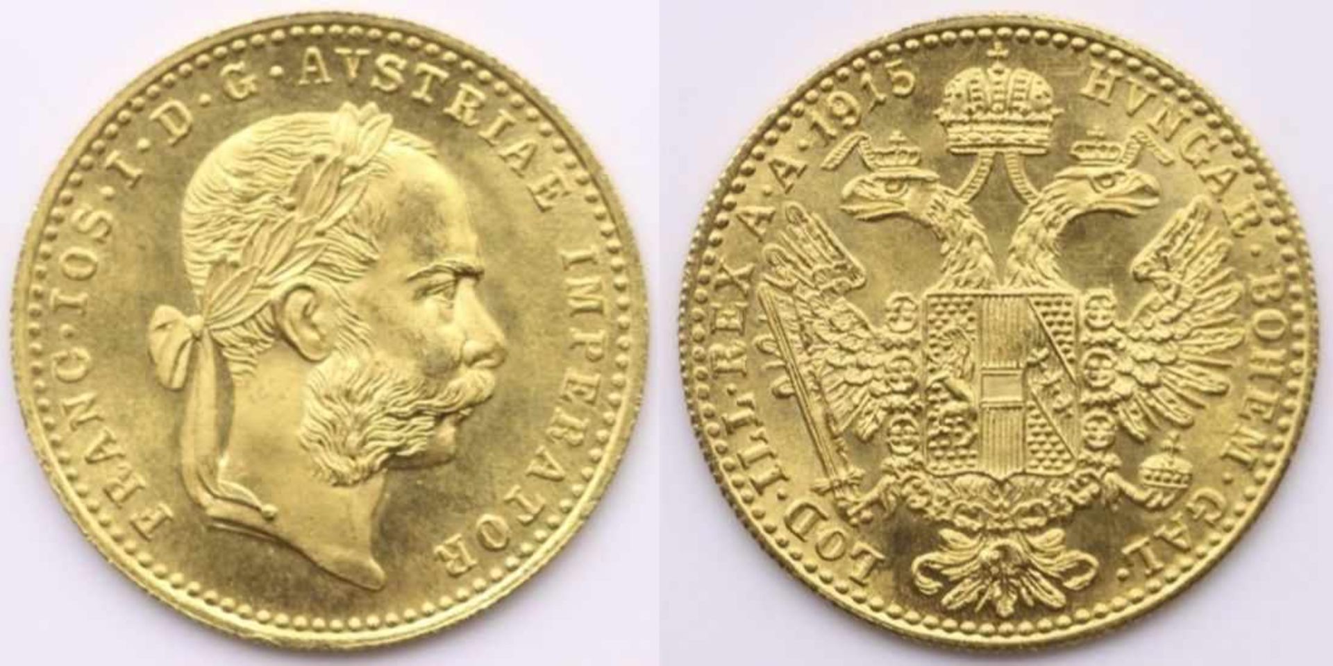 Goldmünze - Österreich - 10 Coronae 1915, Franz Josef, Kaiser von Österreich und König von Ungarn,