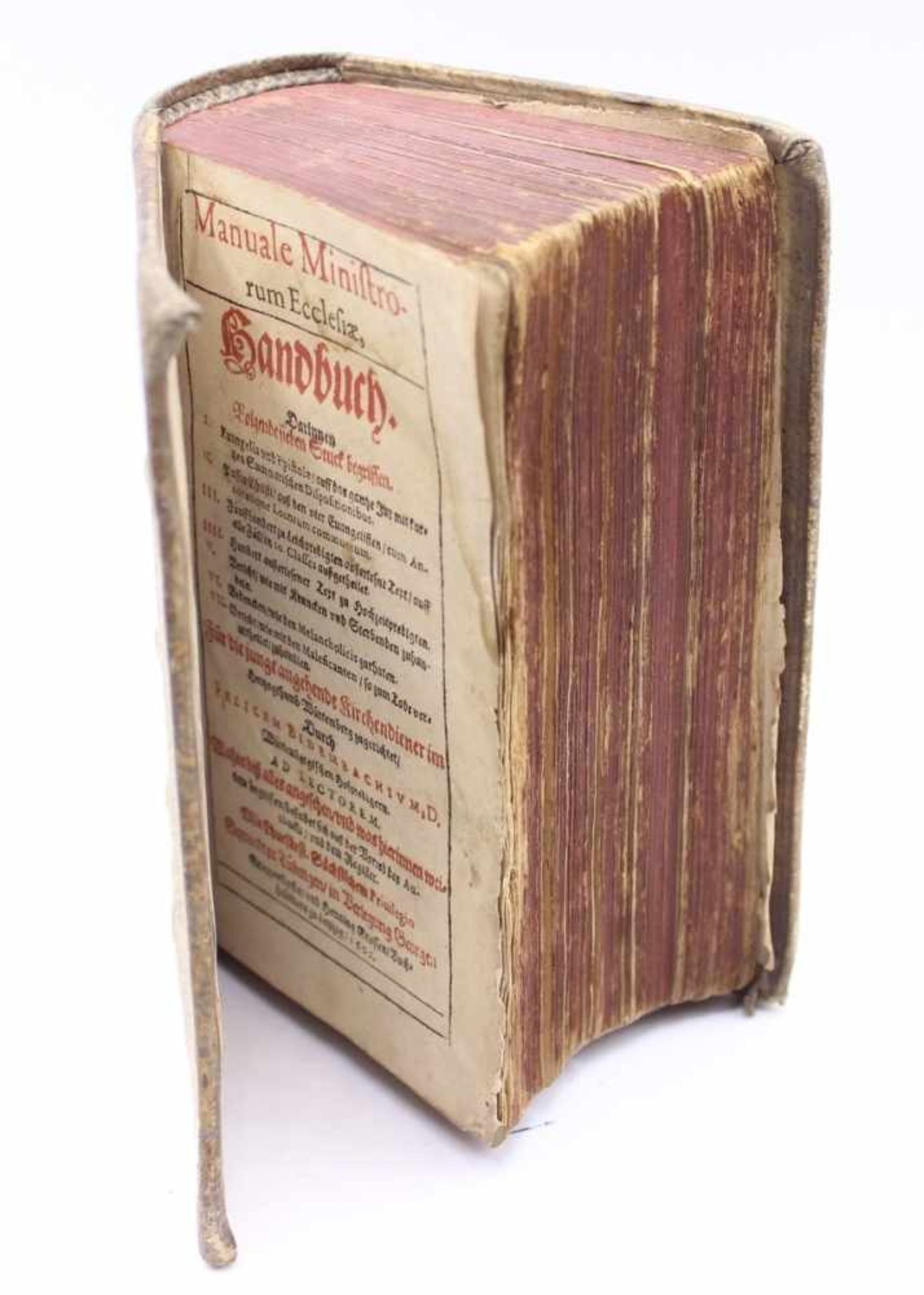 Buch - Felix Bidembach der Ältere (1564 Stuttgart - 1612 Bebenhausen) "Manuale ministrorum ecclesiae