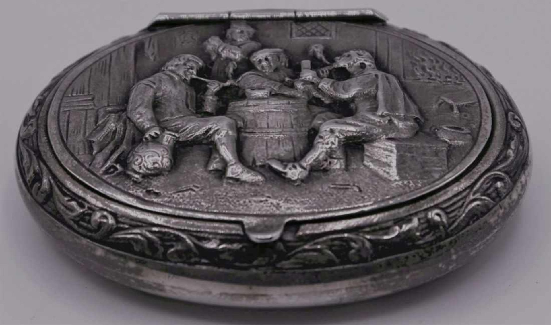 Pillendose - Niederlande 1.H.20.Jahrhundert Silber, Schwertmarke, Herstellermarke undeutlich,