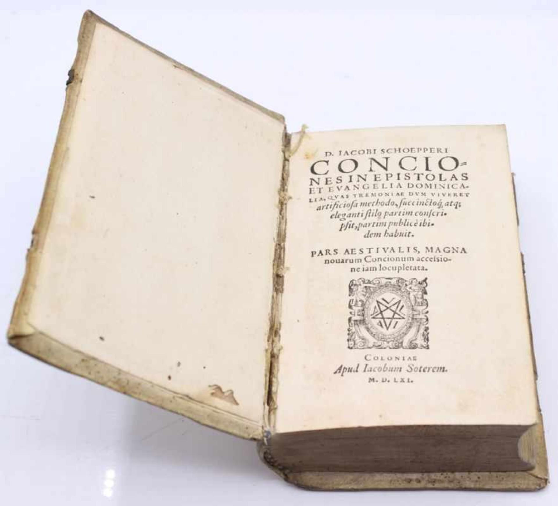 Buch - Jacob Schöpper (1512/16 - 1554) "D. Jacobi Schoepperi conciones in epistolas & evangelia