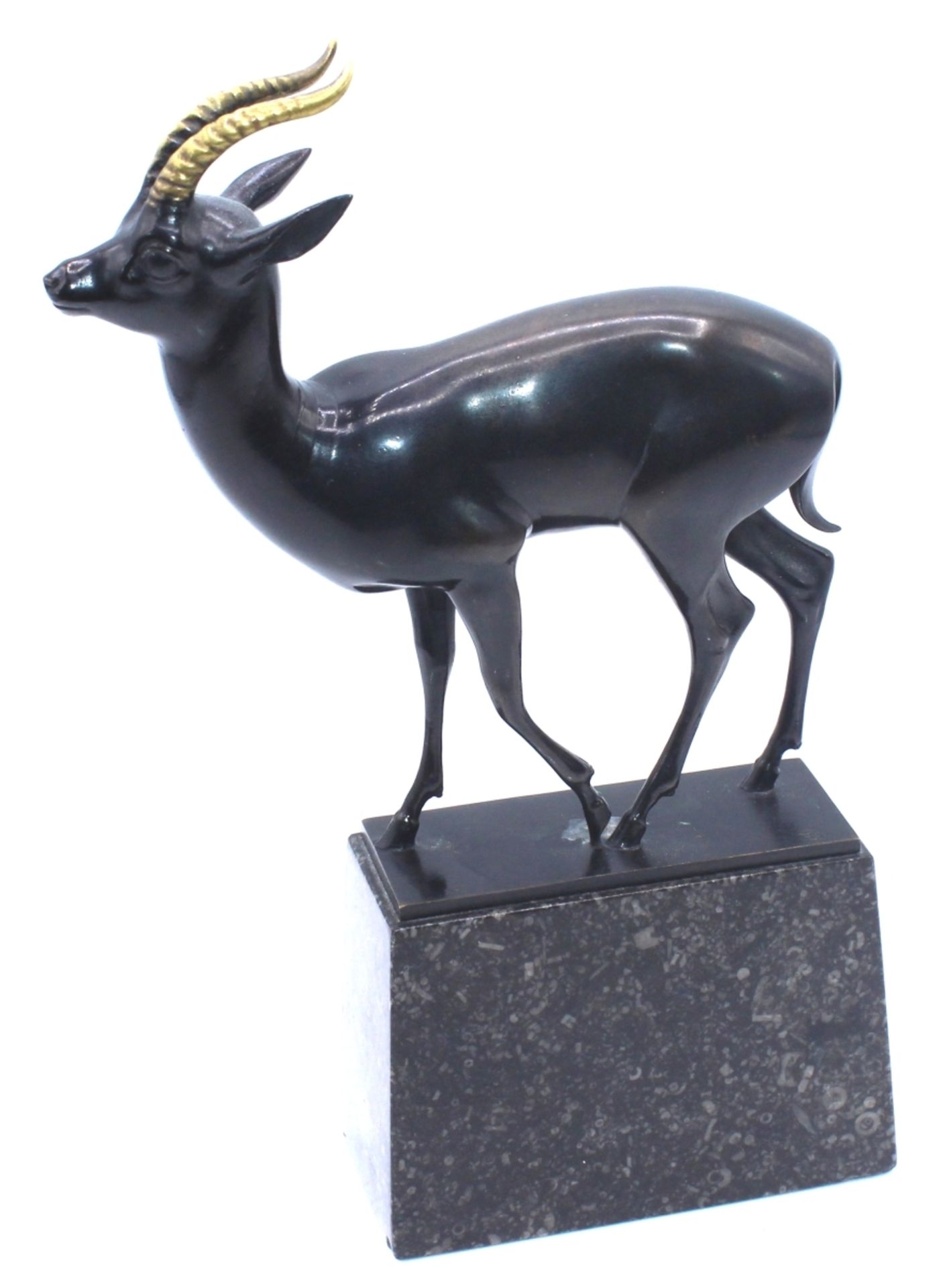 Figur - Fritz Behn (1878 Grabow - 1970 München) "Gazelle", monogrammiert FB, Gießerstempel C. Leyrer