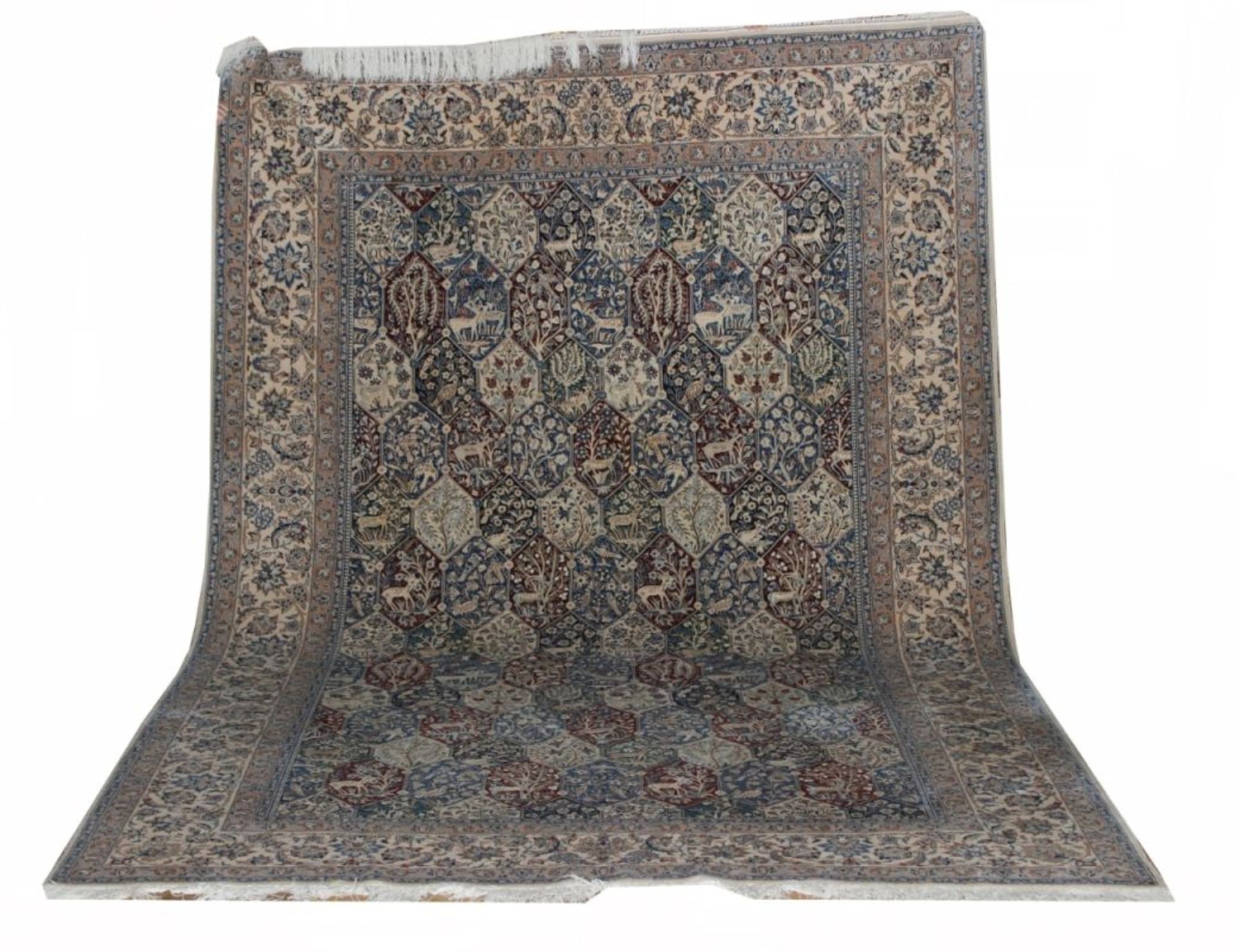 Orientteppich - Nain Persien Korkwolle auf Seide, Maße ca. 304x196 cm