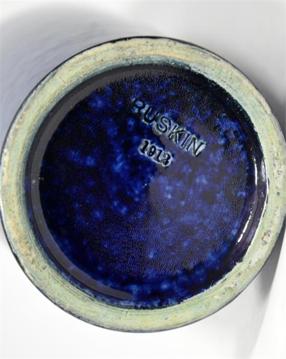 A Ruskin vase, blue souffle glaze - Image 3 of 3