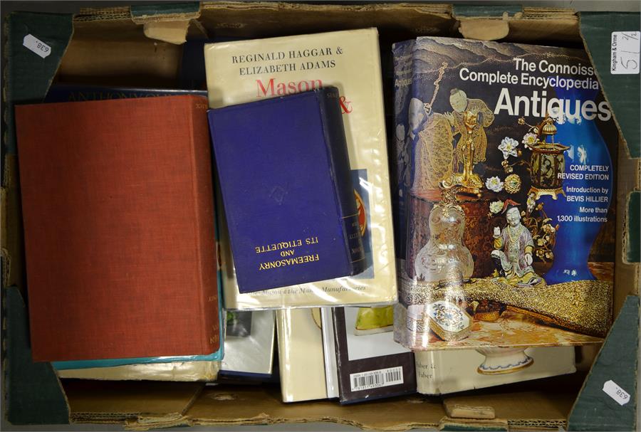 A mixed selection of antiques reference books